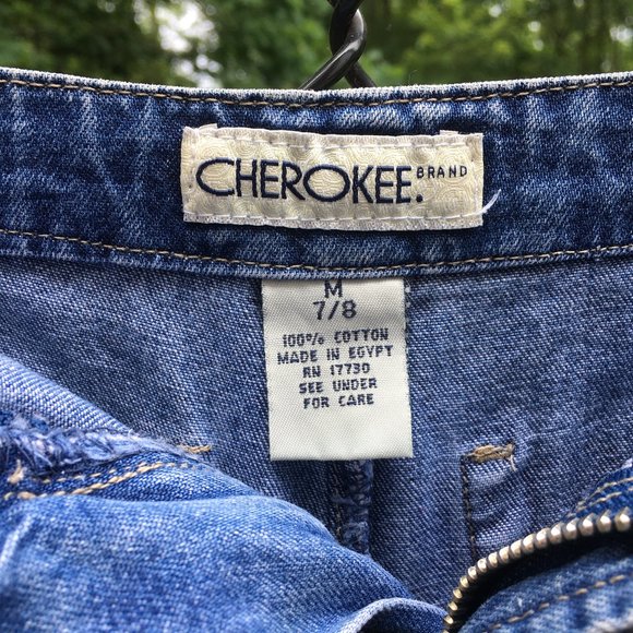 Cherokee Denim Shorts with Drawstring - Picture 3 of 3